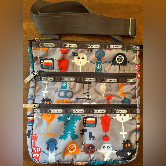 Vintage LeSportsac Best Friends Crossbody Handbag GREAT COND! - Picture 1 of 5